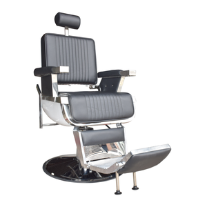 Silla <span class=keywords><strong>de</strong></span> barbería <span class=keywords><strong>de</strong></span> cuero y PVC con rotación <span class=keywords><strong>de</strong></span> 360 grados, estilo europeo antiguo, venta al por mayor <span class=keywords><strong>de</strong></span> fábrica - Product Image 5