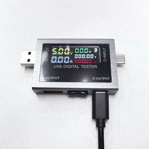 ZFX-USB10045 USB tip C 10 in 1 akım voltmetre dijital şarj cihazı DC 4.5 36V 0 8A - Product Image 1