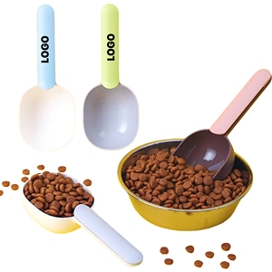 Fast Delivery Food-grade Plastic Measuring Cup Pet Food Feeding 1 Cup Spoon Long Handle with <b>Clip</b> for Dogs Cats - Product Image 1