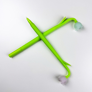 White Coral Bells Gel <strong>Pen</strong> Flower <strong>Shape</strong> 3d <strong>Pen</strong> Tulip Silicone <strong>Pen</strong> the Colors Changes When Have the Sunshine Convallaria Majalis - Product Image 2