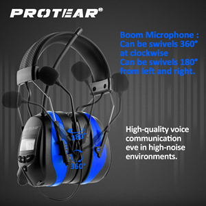 Bảo vệ thính giác an toàn điện tử earmuff Blue tooth thông tin liên lạc tai nghe với <span class=keywords><strong>Boom</strong></span> <span class=keywords><strong>Microphone</strong></span> - Product Image 5