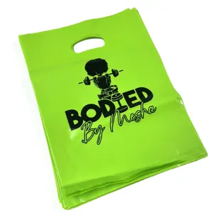 Изготовленные на заказ пластиковые пакеты с логотипом, перерабатываемая сумка для футболок, вырезанная из майларовой ручки, деловые сумки для покупок