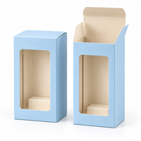 Boîte d'emballage personnalisée pour biberon, carton pliable avec fenêtre transparente pour biberon de lait, présentoir de vente au détail rectangulaire