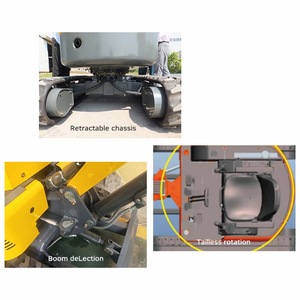 Miniexcavadora de 1 tonelada tipo oruga para uso agrícola y doméstico con radio de giro corto - Product Image 5