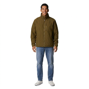 2026 New Arrival Men's <b>Canvas</b> Softshell Jacket High Quality Customized Vintage Design Autumn Waterproof Hooded Stand Collar OEM - Product Image 1