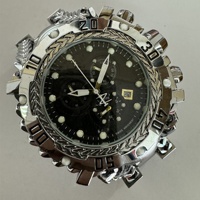 Montre de sport multifonctionnelle pour homme 2026 avec grand cadran, chronographe, bracelet en acier inoxydable, mouvement à quartz et boîtier en alliage