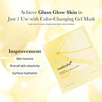 Mascarilla Facial de Gel de Oro con Ácido Kójico y Cúrcuma Medicube, Mascarilla Nocturna para una Piel Radiante, Cuidado Facial Coreano
