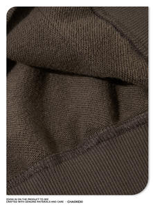 Sweat à capuche d'hiver de qualité supérieure pour homme, logo personnalisé, 100% coton, lourd, broderie 3D, coupe ample, streetwear, coupe-vent - Product Image 6