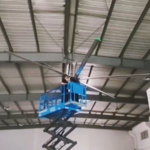 Grande ventilatore industriale del soffitto del magazzino di HVLS con la lama di plastica regolabile di velocità del motore 380v per gli impianti di fabbricazione - Product Image 2