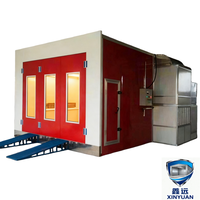 Cabine de peinture automobile sur mesure à haute efficacité avec 7 dimensions disponibles pour de multiples scénarios