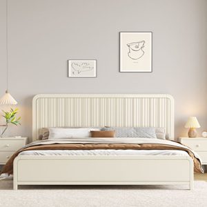 High Quality Mango Wood Storage Panel <b>Bed</b> Solid Color Wooden <b>Frame</b> with Storage Bedroom Furniture for Hotel Home - Product Image 1