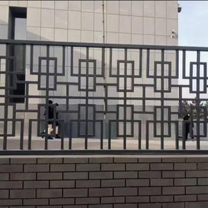 Açık bahçe galvanizli çelik çit panelleri siyah çelik Picket Modern açık bahçe siyah çelik kazık çit kolay montaj - Product Image 2