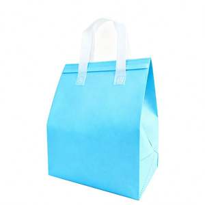 Sac isotherme spécial pour la réfrigération, en tissu non tissé, avec isolation en aluminium, imperméable, imprimé par transfert thermique, avec poignée longue - Product Image 6