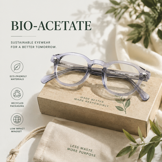 Customized Mazzucchelli M49 Bio Acetate Classic Print Full Rim Optical Frames Glasses Case Eco-Friendly Eyewear for Sustainable