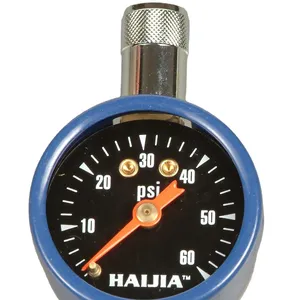 Straightly Insert Stainless Steel Coloured Air Pressure Manometer Custom Tire Pressure Gauge For Cars