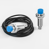 Cable de Sensor Original YF2A14-050UB3XLEAX 2095608, M12 Recto Hembra, 4 Pines, Codificación A, 5m, PUR, Sin Halógenos, Sin Blindaje
