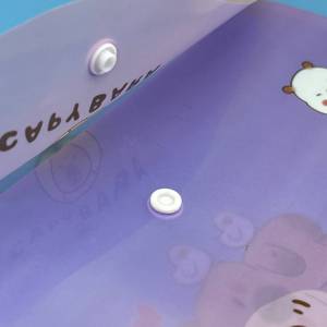 Bolsa de archivo de botón A4 de dibujos animados creativos para estudiantes para almacenamiento y clasificación de datos de papel de examen Producto de archivo duradero - Product Image 3