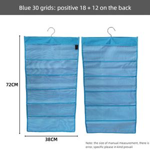 Sac de rangement suspendu double face en tissu Oxford, pliable, pour sous-vêtements, vêtements, chaussettes - Idéal pour les salles de bain (vente en gros) - Product Image 6