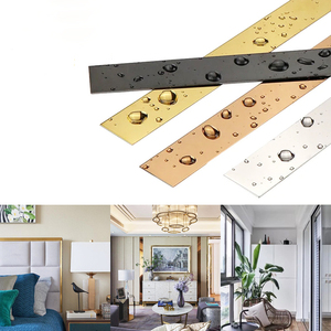 5 mètres/rouleaux SS201 adhésif Flexible moulage brossé garniture murale pour miroir cadre armoire bords et bordures et carreaux - Product Image 6