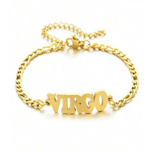 Bracelet et Jonc de Luxe Personnalisé en Acier Inoxydable 316L Plaqué Or PVD 14k 18k pour Femme, Bracelet Zodiaque Tendance pour Femme - Product Image 6