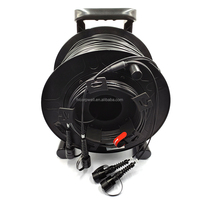 Support de bobine de câble à fibre optique tactique rétractable mini HCW-235 IP44 pour réseaux 4G/3G, certifié CE, garantie 3 ans