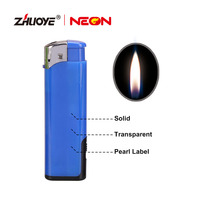 Vente en gros 2 en 1 briquet électronique briquet butane allume-cigare avec logo personnalisé jetable bougie briquet LED