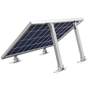 Support de panneau solaire en aluminium réglable pour toit plat, anodisé, système de montage en gros pour panneaux solaires photovoltaïques domestiques, modèle triangulaire - Product Image 1