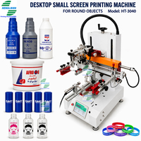Impresora de Serigrafía Semiautomática de Sobremesa para Plásticos, Papel, Tazas de Café, Tazones, Botellas de Cosméticos, Frascos, Tapas de Lápices de Cejas