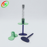 Seringue en verre longue de 1 mL avec embout anti-reflux de couleur personnalisée, injecteur anti-fuite pour collagène cutané