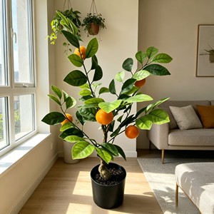Vibrant Fresh <b>Potted</b> Citrus Fruit <b>Tree</b> with plump vivid fruits for supermarket display courtyard landscape living room - Product Image 5