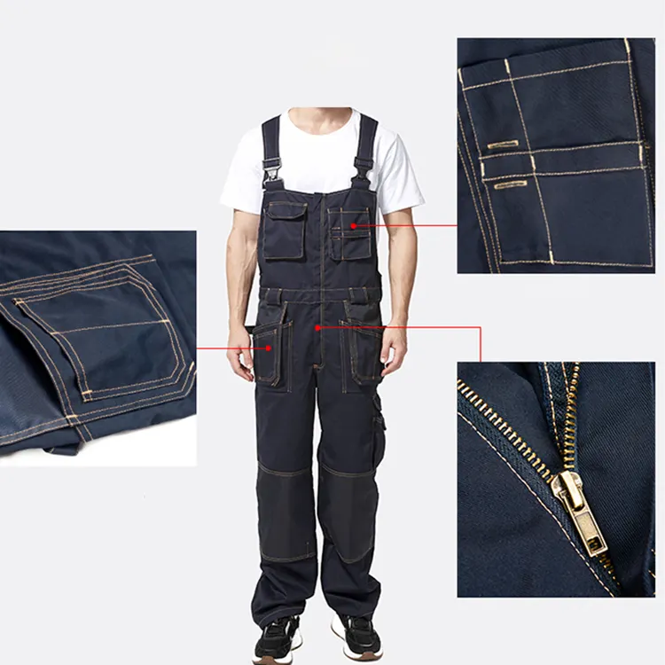 TC working bib pant overall/ new fashion design men bib overalls for working