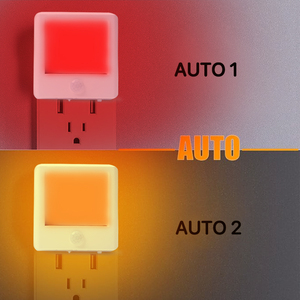 Pasillo Sensor de movimiento Lámparas de noche Enchufe Led Luz de noche Rojo Ámbar Sensor de movimiento Luz de noche - Product Image 4