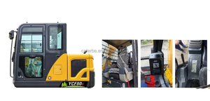 Machine multi-accessoires YCF80S : Grappin forestier, Base chenillée - Product Image 5