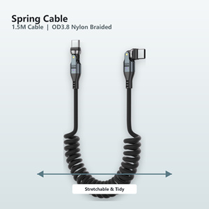 <span class=keywords><strong>Cable</strong></span> <span class=keywords><strong>USB</strong></span>-<span class=keywords><strong>C</strong></span> de Carga Rápida de 240W, <span class=keywords><strong>Doble</strong></span> Rotación de 540 Grados, Trenzado de Nailon, 5A, Transferencia de Datos de 480mbps, Retráctil, Tipo-<span class=keywords><strong>C</strong></span> - Product Image 3