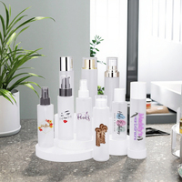 Bouteilles vides givrées de luxe de 100ml 120ml 150ml 200ml bouteilles de lotion cosmétique en plastique PET bouteilles de pulvérisation