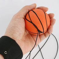 Balles rebondissantes en caoutchouc de 6.0cm avec ficelle élastique pour enfants
