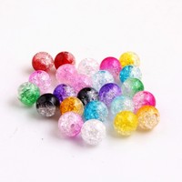 Perles ab Double couleur, pièces, pour la fabrication de bijoux, perles brillantes transparentes en acrylique, vente en gros
