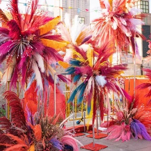 Pampas Artificiales <span class=keywords><strong>de</strong></span> Color Degradado para Decoración <span class=keywords><strong>de</strong></span> Bodas, Fiestas, Hogar y Centros Comerciales, Año Nuevo 2025 - Product Image 2