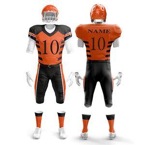 Uniformes de football personnalisés, couleurs et designs uniques, vente en gros, légers, 100 % polyester, uniformes de football américain - Product Image 1