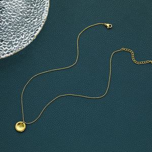 Collar con Colgante de Acero Inoxidable Personalizado al por Mayor, Chapado en Oro con Circonita, Estilo Moderno y a la Moda - Product Image 2