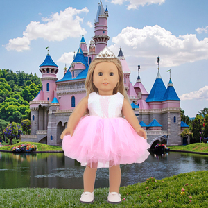 Nouvelle robe rose rouge de rêve pour poupée américaine de 18 pouces, mini-poupée de mode en plastique pour garçons - Product Image 4