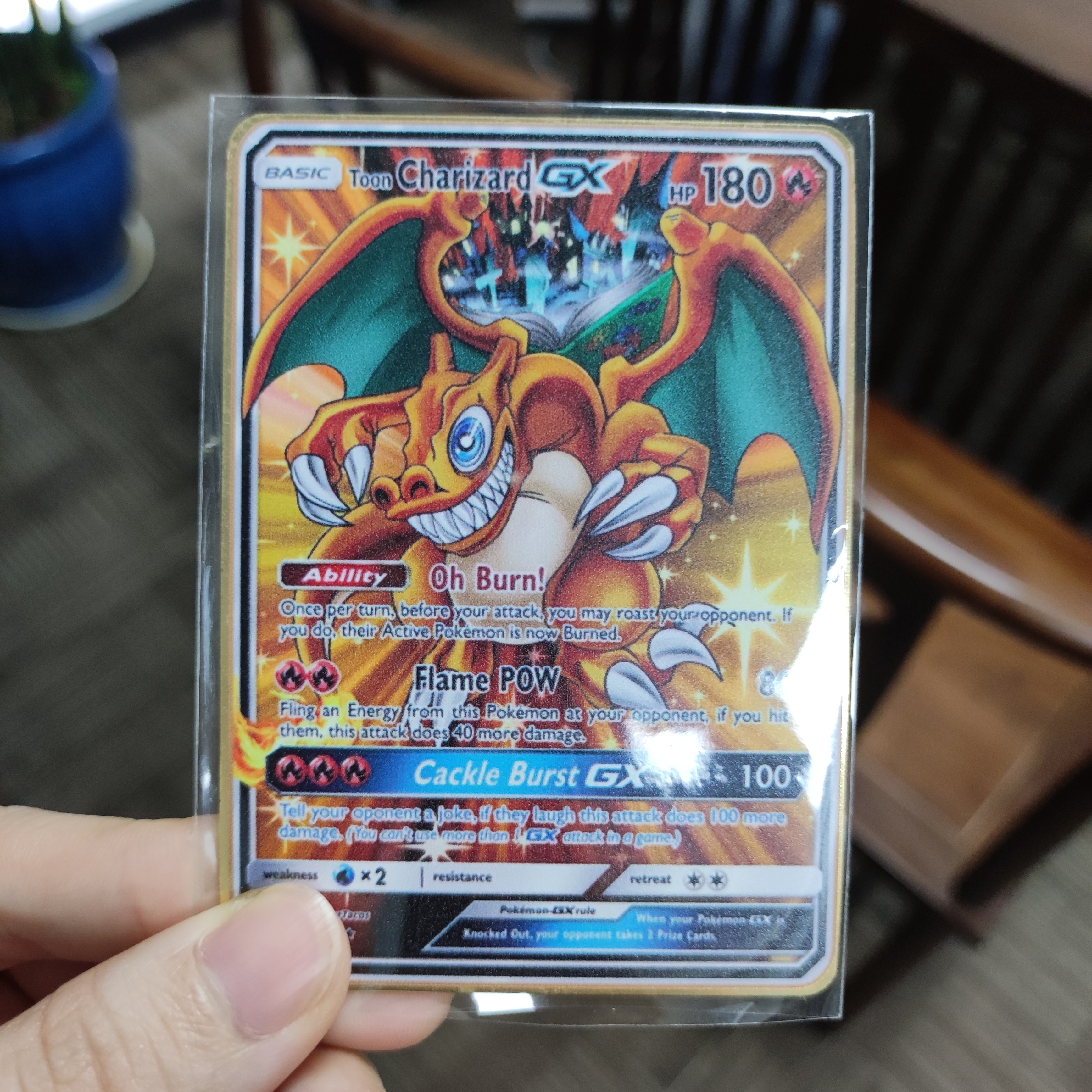 Fast Shipping Charizard Pikachu Vmax GX Gold Card Metal Custom
