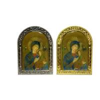 Notre-Dame de Grâce, icône miraculeuse de Marie debout, décoration de la chapelle domestique, médaille religieuse, statues et plaque, cadre d'icône