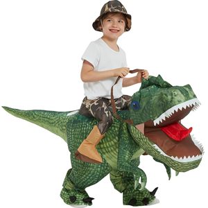 Disfraz Inflable de Dinosaurio Unisex, Divertido para Fiestas de Halloween, Tiranosaurio Rex para Niños y Adultos - Product Image 6