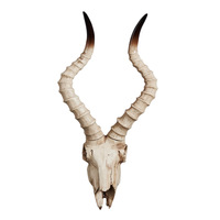 Crâne de mouton antique mural de style européen, décoration murale créative tridimensionnelle en résine synthétique, ornement suspendu tête de vache