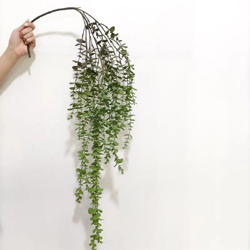 Plastic Hanging Artificial Plants Hanging Geenery Hanging Eucalyptus Plants Grass Only Wisteria Plastic Factory China City