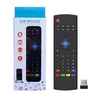Nuevo Control Remoto Inalámbrico 2.4G MX3 Fly Air Mouse con Mini Teclado USB y Aprendizaje RF, Giroscopio de 3 Ejes para Android TV Box y PC