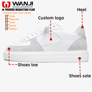 <span class=keywords><strong>Baskets</strong></span> Homme Tendances Style Rétro Cuir Véritable Chaussures de Sport Fitness Personnalisées Décontractées Façon Basket - Product Image 6