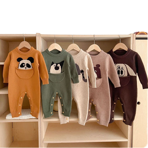 Angou Baby Bodys Fabricant Bas quantité minimale de commande Onesies Vêtements pour bébés Marque en vrac 4 5 <span class=keywords><strong>Mois</strong></span> Bébé Garçon Vêtements <span class=keywords><strong>Pull</strong></span> - Product Image 5