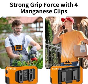 Ventilateur portable mini sans pales Socool 14500mAh à clipser à la ceinture, lumière LED <span class=keywords><strong>SOS</strong></span>, refroidissement silencieux pour usage extérieur et domestique, USB voiture - Product Image 2